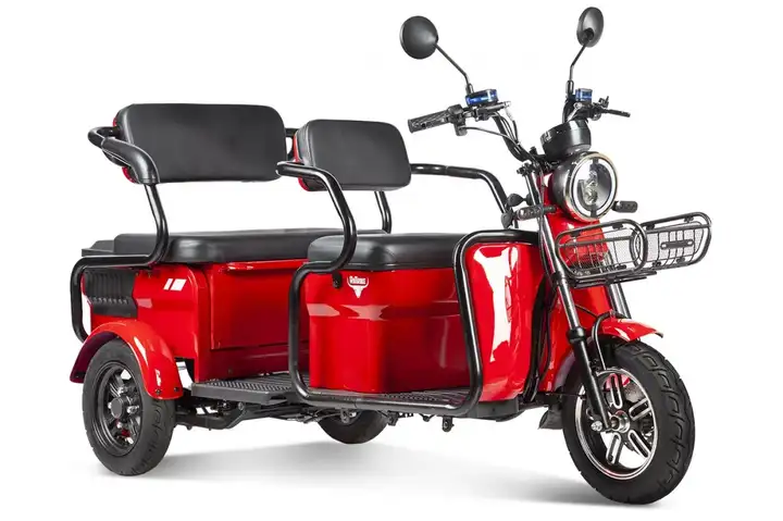 Электротрицикл Rutrike Экипаж Люкс Красный