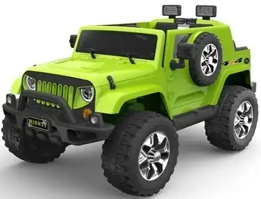 Электромобиль Jeep Wrangler O999OO 4*4 Зеленый