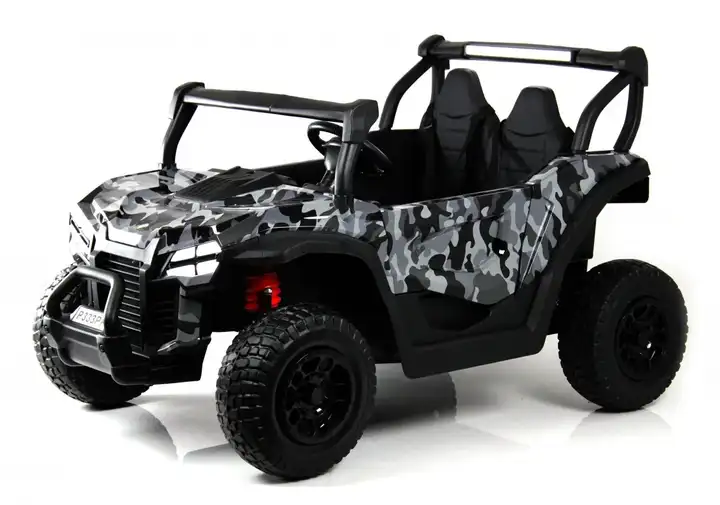Детский электромобиль P333PP (Buggy) серый камуфляж