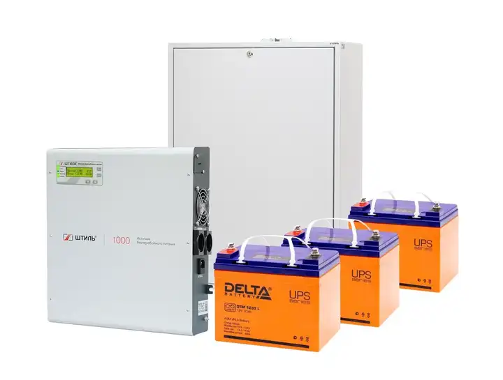 Комплект ИБП Штиль SW1000L (1000 ВА/900 Вт) c АБ на 37 мин