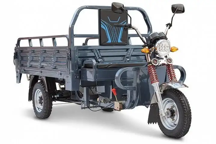 Электротрицикл Rutrike Титан 2000 ГИДРАВЛИКА 60V2000W Серый