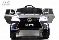 Детский электромобиль Lexus 570 (E555EE) серый глянец