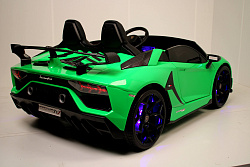 Электромобиль Lamborghini Aventador SVJ Зеленый