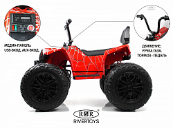 Детский электроквадроцикл A111AA 4WD Красный Spider