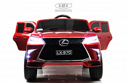 Детский электромобиль Lexus 570 (E555EE) красный глянец