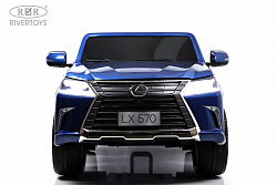 Детский электромобиль Lexus LX570 (Y555YY) Синий глянец