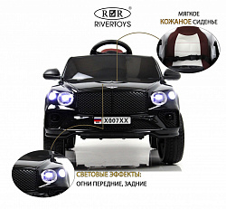 Детский электромобиль X007XX Черный глянец